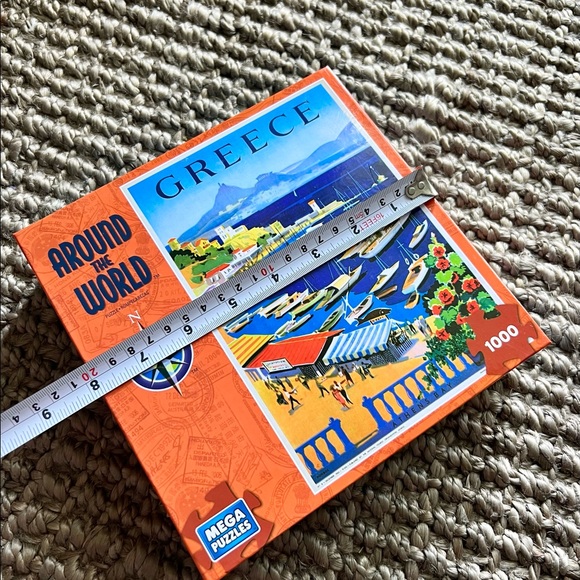 Around the World Mega Puzzle GREECE 1000-piece Jigsaw Puzzle SEALED - Picture 8 of 10